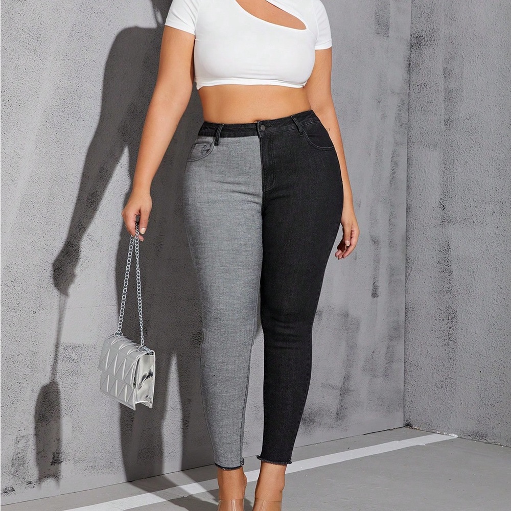 Women's Sexy Spliced Tight Denim Jeans